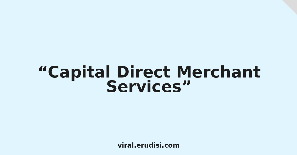 Capital Direct Merchant Services